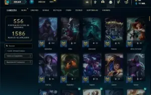 Conta Bronze 2 com TODOS os champs e 431 Skins + 7 Prestigio