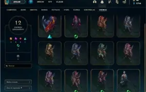 Conta ouro 3 com 55 Champs e 45 Skins
