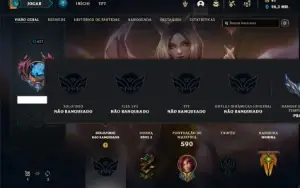 Conta Unranked com TODOS os champs e 176 Skins + 4 Prestigio