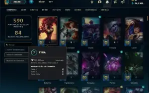 Conta Unranked com TODOS os champs e 176 Skins + 4 Prestigio