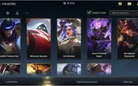 ESMERALDA III + 9 SKINS + 42 CAMPEÕES + 1º PASSE WILD