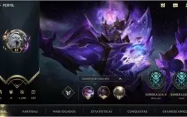 ESMERALDA III + 9 SKINS + 42 CAMPEÕES + 1º PASSE WILD