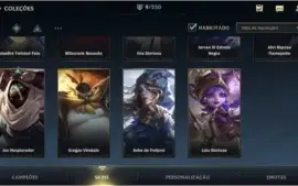 ESMERALDA III + 9 SKINS + 42 CAMPEÕES + 1º PASSE WILD