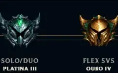 Vendo conta do LoL Platina 3 com 98 campeões e 158 skins