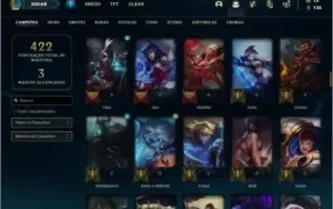 Conta prata 4 com 50 skins e 121 champs ( MAIN JG )