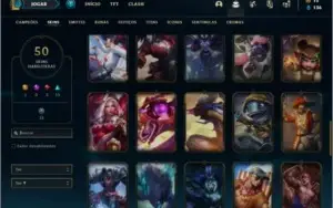 Conta prata 4 com 50 skins e 121 champs ( MAIN JG )