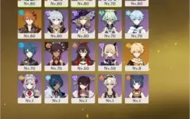 Conta VENTI + ALBEDO + MONA C1 + Childe e Livro 5*