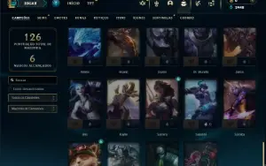 Platina 2 com 65 Champs e 26 Skins + 6 Espolios