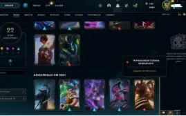 Conta De Lol Sem Elo ,Muitas Skins Raras