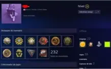 Conta Steam - Nível 35, 18 jogos, 9 medalhas csgo