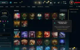 Conta LOL LVL 47 | 135 Campeões | 86 Skins | UNRANKED | 2013