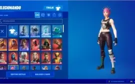 Conta fortnite, passe de batalha desde a season 4, skins...