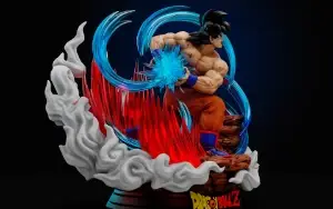 Goku Kaio-ken - Saga Saiyan  DBZ 3D STL