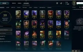 Conta UNRANKED LVL 27 + 27 Champs + 2 Skins
