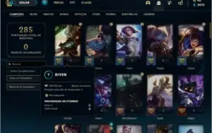 Conta prata 4 MAIN TOP com 56 skins e 76 champs