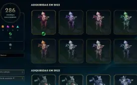 CONTA PLAT 2 / VARIAS SKINS LOL E TFT