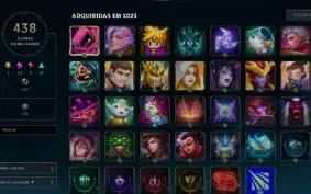 CONTA PLAT 2 / VARIAS SKINS LOL E TFT