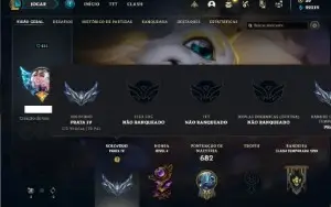 Conta prata 4 com TODOS os champs e 453 Skins + 9 prestigios