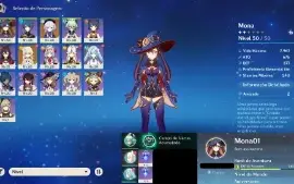 Conta Genshin Impact Mona+Qiqi AR 31