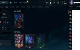 Conta League of Legends 2 Skins Gemas