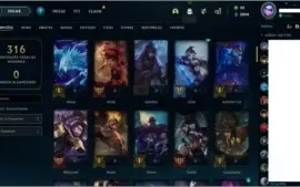 Conta League of Legends 2 Skins Gemas