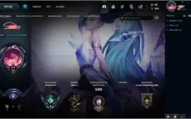Conta com quase todas as skins.