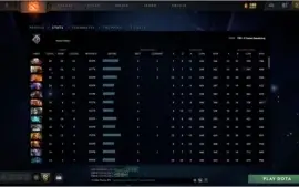 CONTA DOTA 2 100 horas jogadas, só falta calibrar