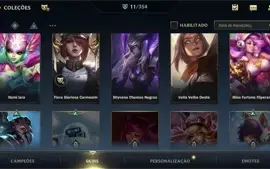 Conta Wild Rift 11 skins (2 lendárias)