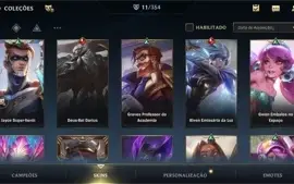 Conta Wild Rift 11 skins (2 lendárias)