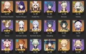 Conta END GAME, varios personagens + bis. HuTao c1 MONSTRA
