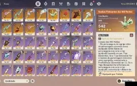 Conta END GAME, varios personagens + bis. HuTao c1 MONSTRA