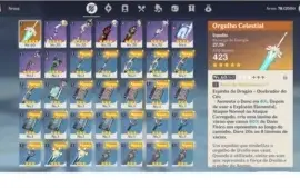 Conta Genshin AR 42 Possui Venti
