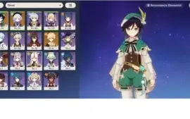 Conta Genshin AR 42 Possui Venti