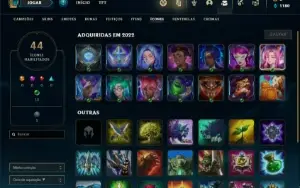Conta bronze 3 com 21 Champs e 3 Skins