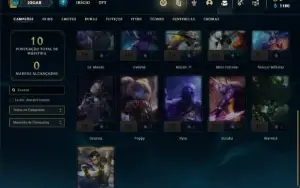 Conta bronze 3 com 21 Champs e 3 Skins