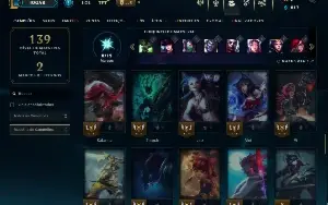 Unranked com 70 Champs e 24 Skins