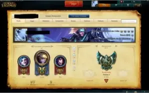 Conta League of Legends platina 5