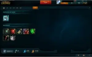 Conta League of Legends platina 5