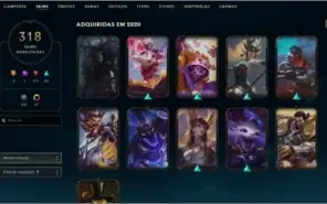 Conta PLAT II com 318 skins