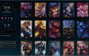Conta PLAT II com 318 skins