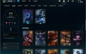 Conta unranked com Rammus Rei e Kayle Juiza
