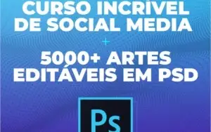 Curso de Social Media Photoshop + 5000 Artes editáveis