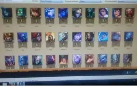 Conta lol, 36 champs e 2 páginas de runas