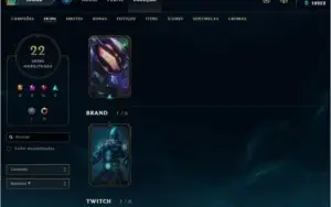Conta LOL Level Alto