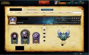 CONTA DIAMANTE V, VÁRIOS CHAMPIONS/SKINS