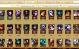 CONTA DIAMANTE V, VÁRIOS CHAMPIONS/SKINS