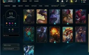 Conta Unranked (EX DIAMANTE) com 51 Champs e 11 Skins + RP