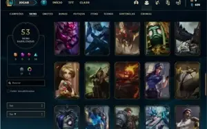 Conta bronze 1 com 110 Champs e 53 Skins