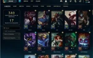 Conta bronze 1 com 110 Champs e 53 Skins