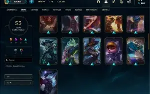Conta bronze 1 com 110 Champs e 53 Skins